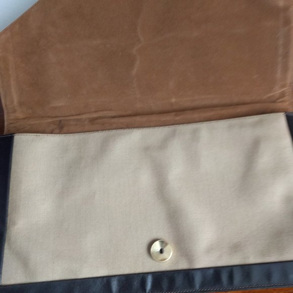 Stunning Paco Rabanne Paris Clutch Canvas & Leather - Picture 5 of 11